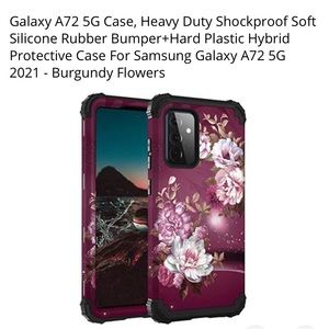 NWT Cute Heavy duty Shockproof Stylish phone case compatible with Galaxy A72 5G